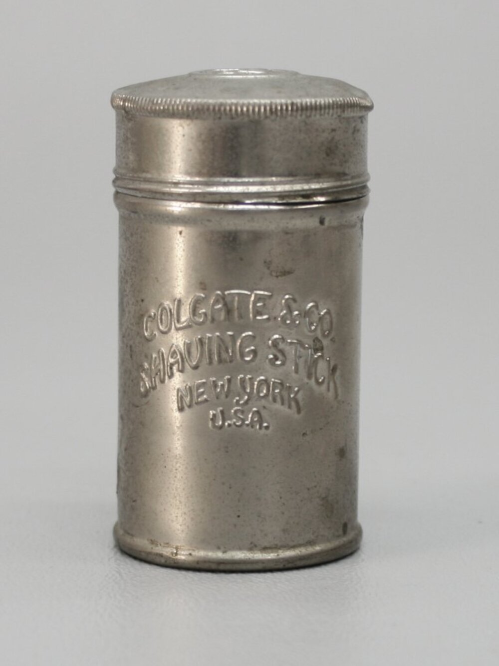 Vintage Colgate & Co. Shaving Stick New York USA - Advertising Tin Can Container